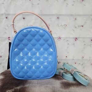 Quilted Jelly Mini Convertible Bowler Bag / Backpack